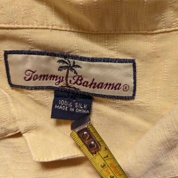 Tommy Bahama 100% Silk Palm Tree Collared Short Sleeve Hawiian Button Down Shirt - Picture 3 of 10